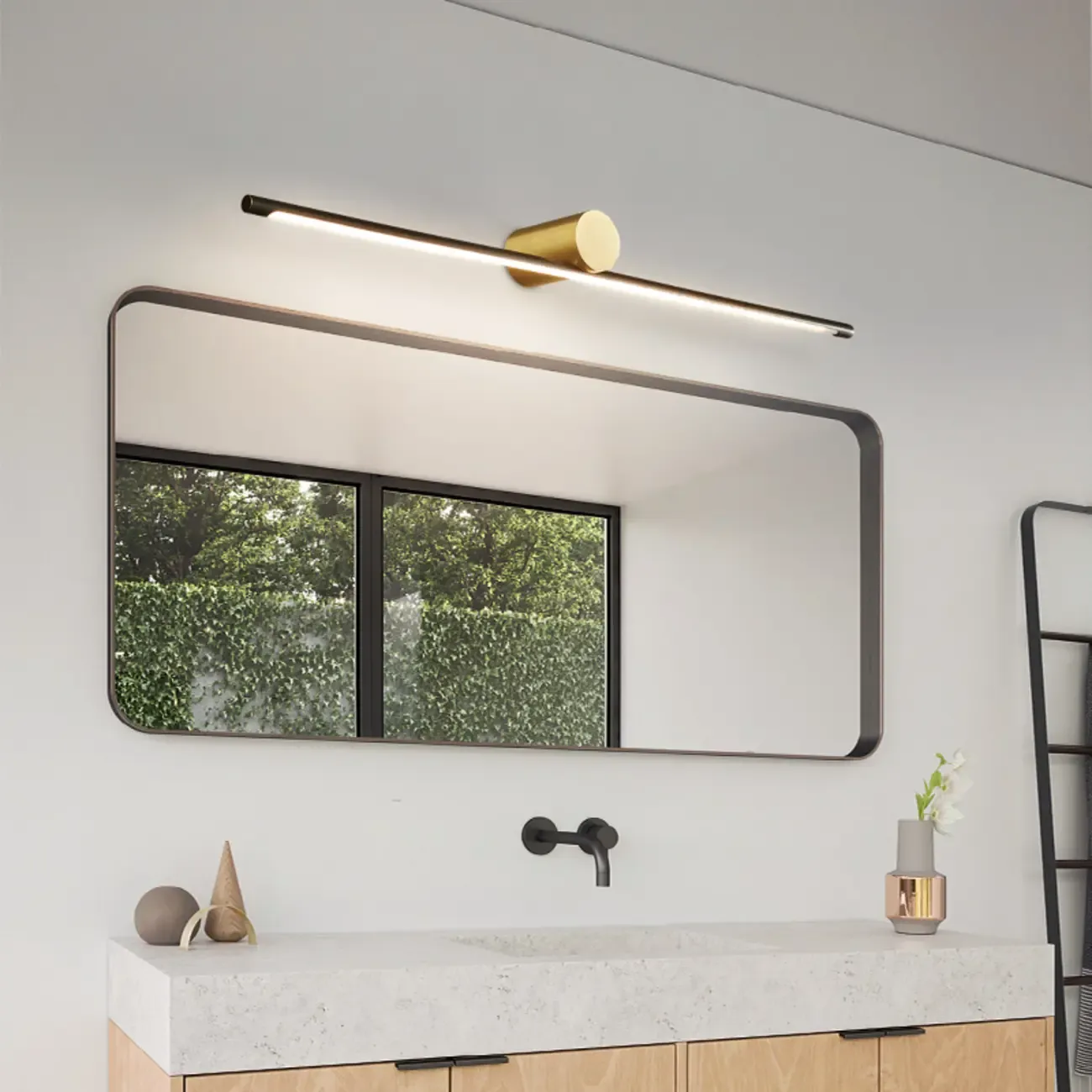 1-light Modern LED Bathroom Vanity Light Above Mirror  Image - 6