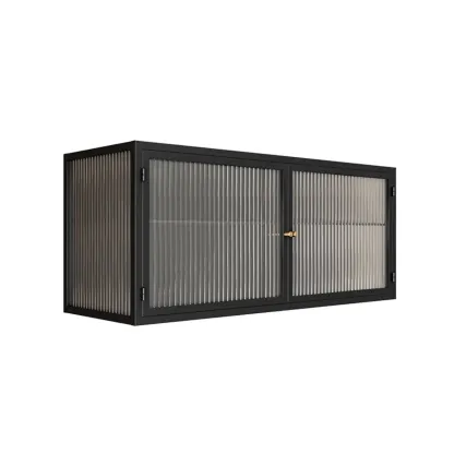Modern Metal Display Cabinet  Easy to Store with Glazed Door Image - 5