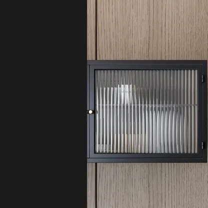 Modern Metal Display Cabinet  Easy to Store with Glazed Door Image - 6