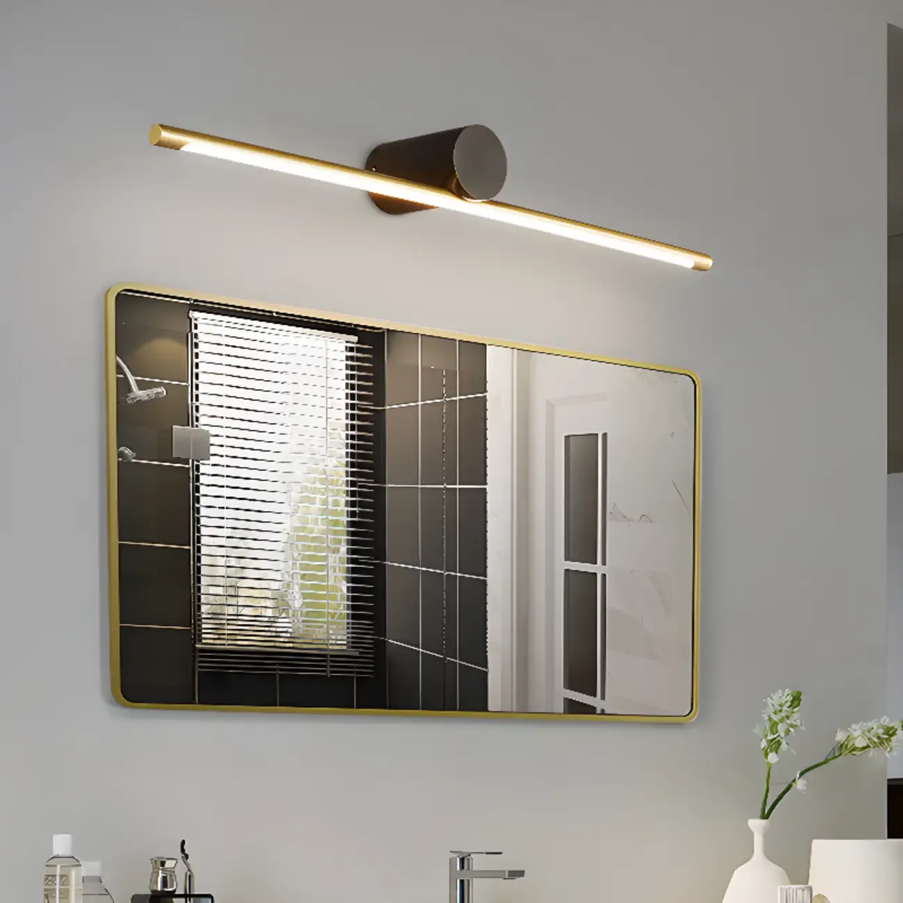 1-light Modern LED Bathroom Vanity Light Above Mirror  Image - 8