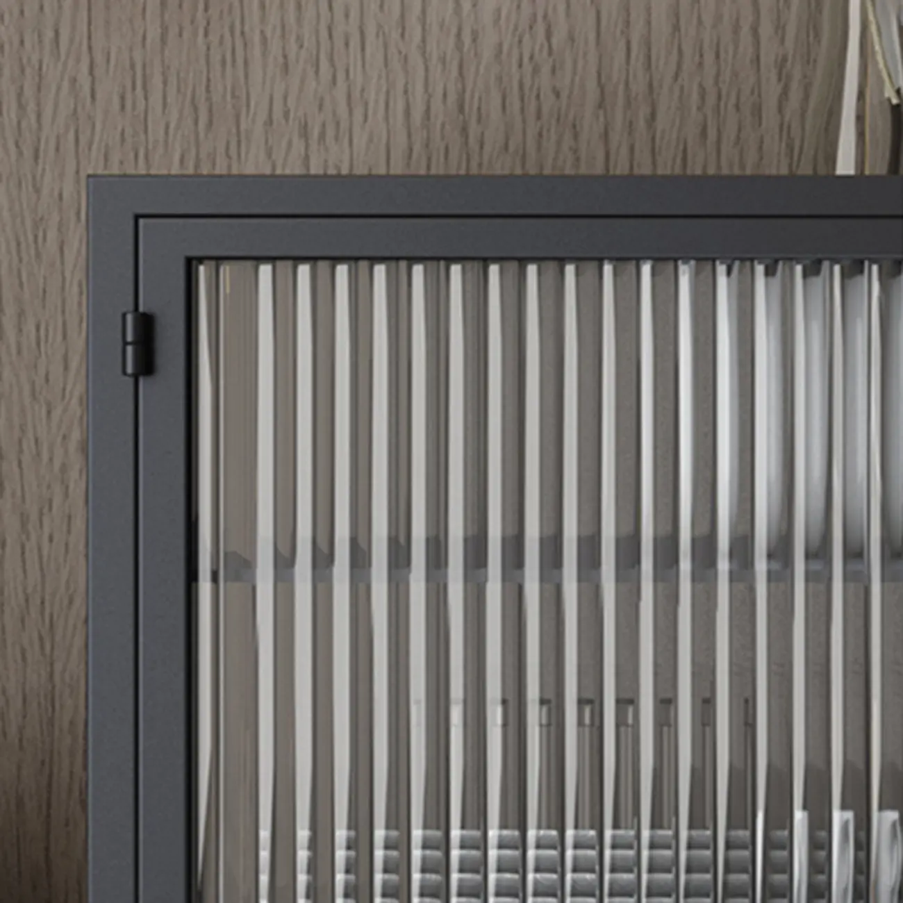 Modern Metal Display Cabinet  Easy to Store with Glazed Door Image - 8 | homeyfad