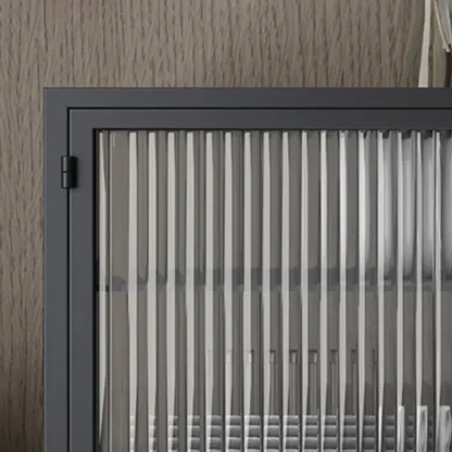 Modern Metal Display Cabinet  Easy to Store with Glazed Door Image - 8