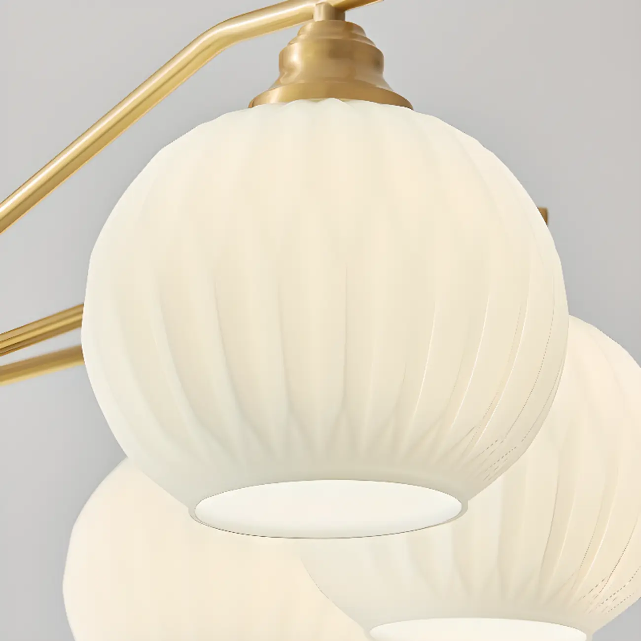 Modern 8-light Glass Globe Chandelier with Adjustable Height Image - 11 | homeyfad