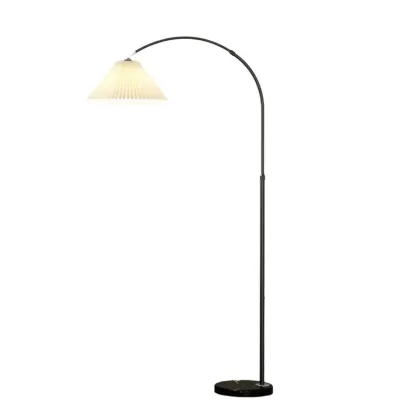 Minimalist LED Adjustable Black Arc Floor Lamp with Marble Base Image - 10
