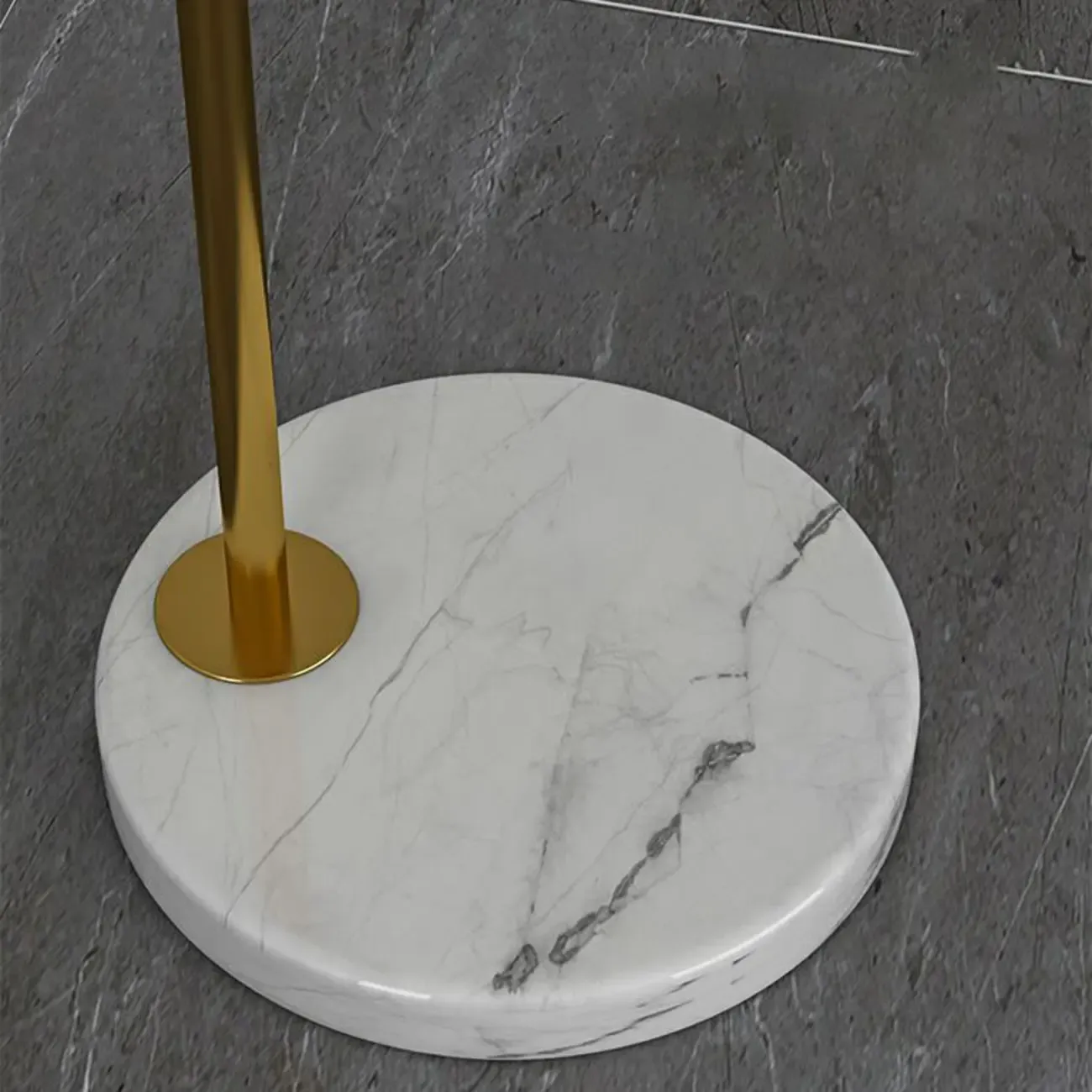 Minimalist LED Adjustable Black Arc Floor Lamp with Marble Base Image - 13