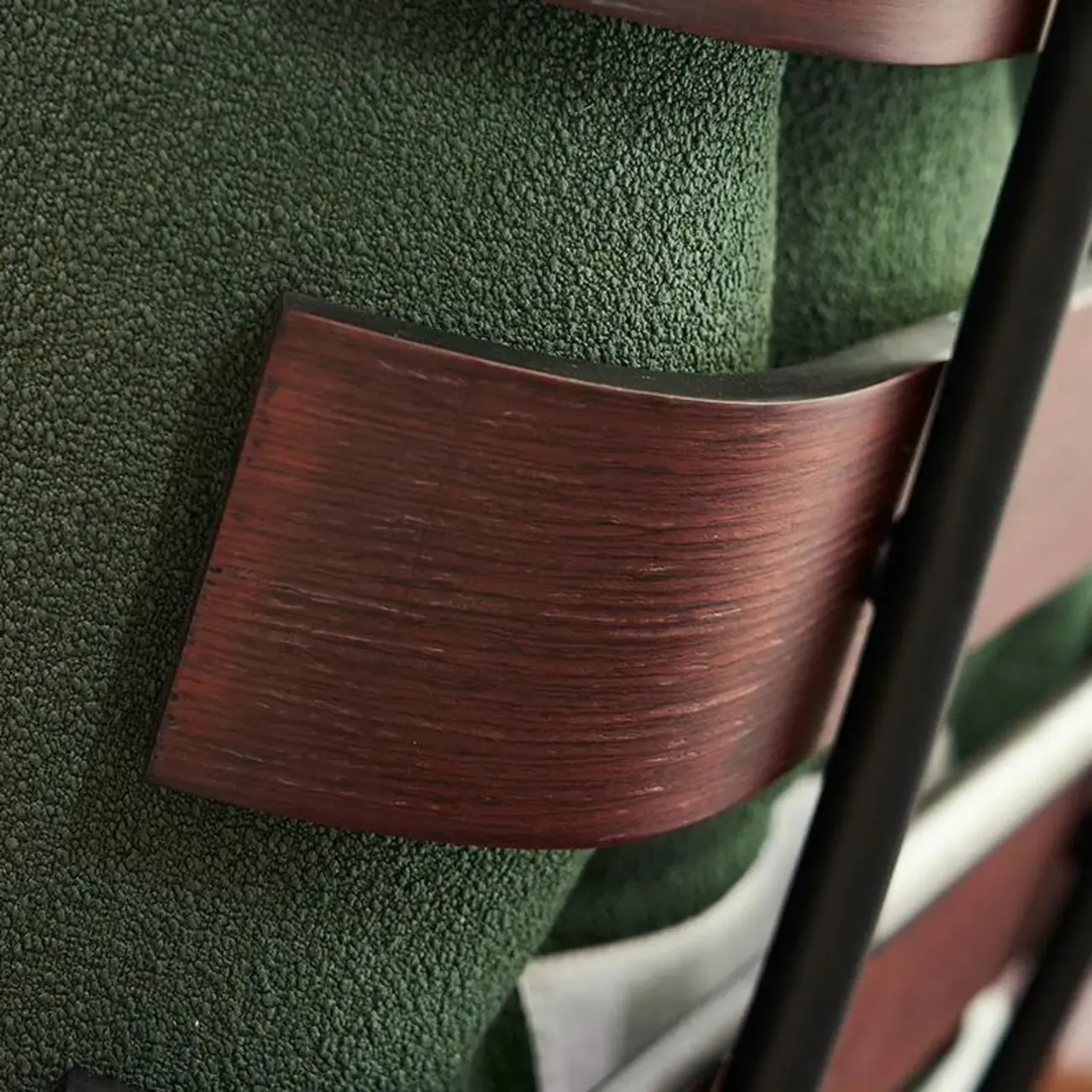 Traditional Tufted Mohair Reclining Side Chair Image - 19