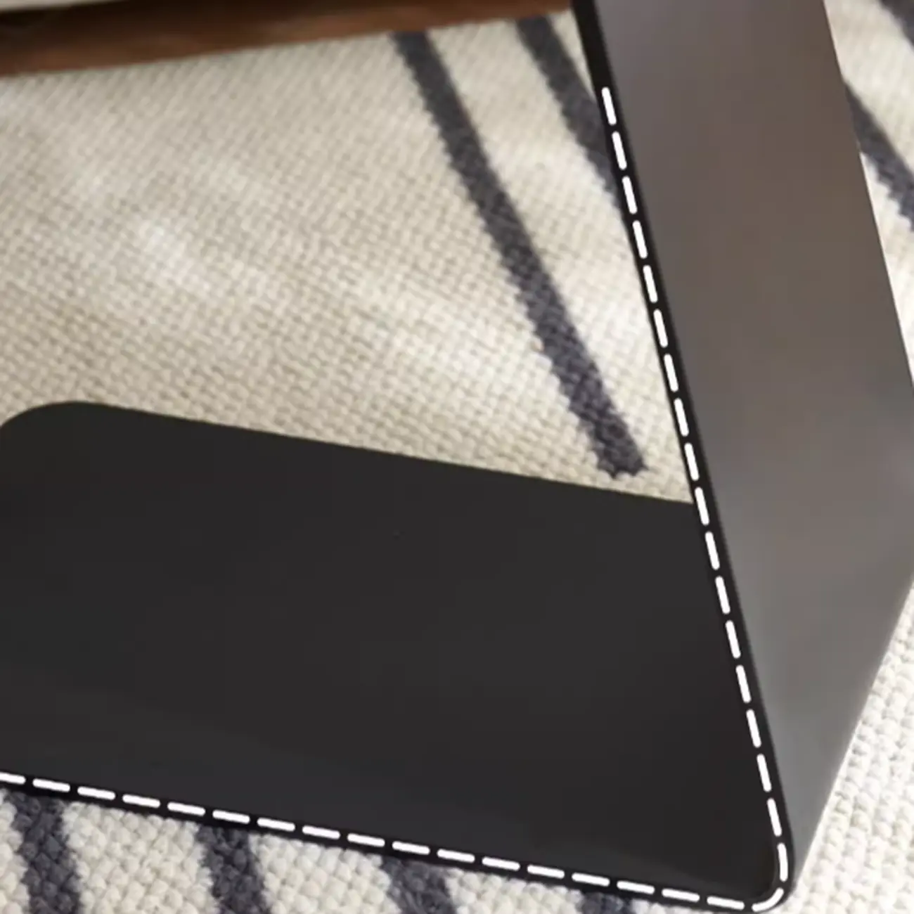 Modern Black Clear Glass Round Side Table for Couch Image - 8 | homeyfad