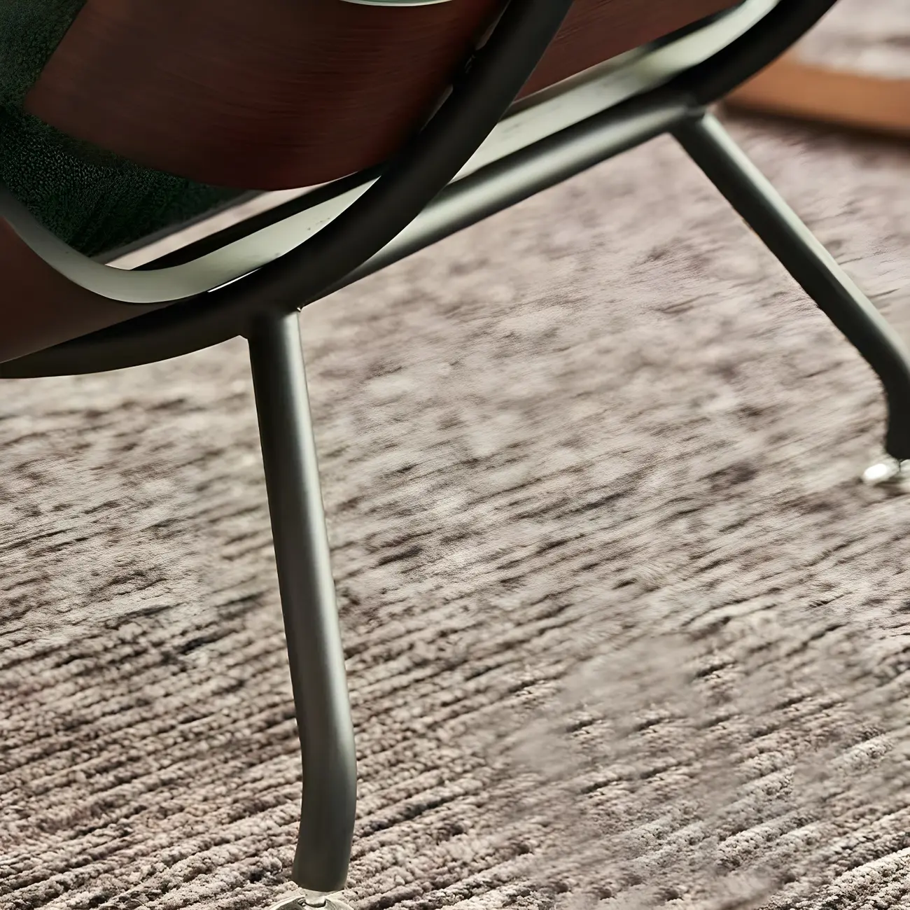 Traditional Tufted Mohair Reclining Accent Chair Image - 13 | homeyfad