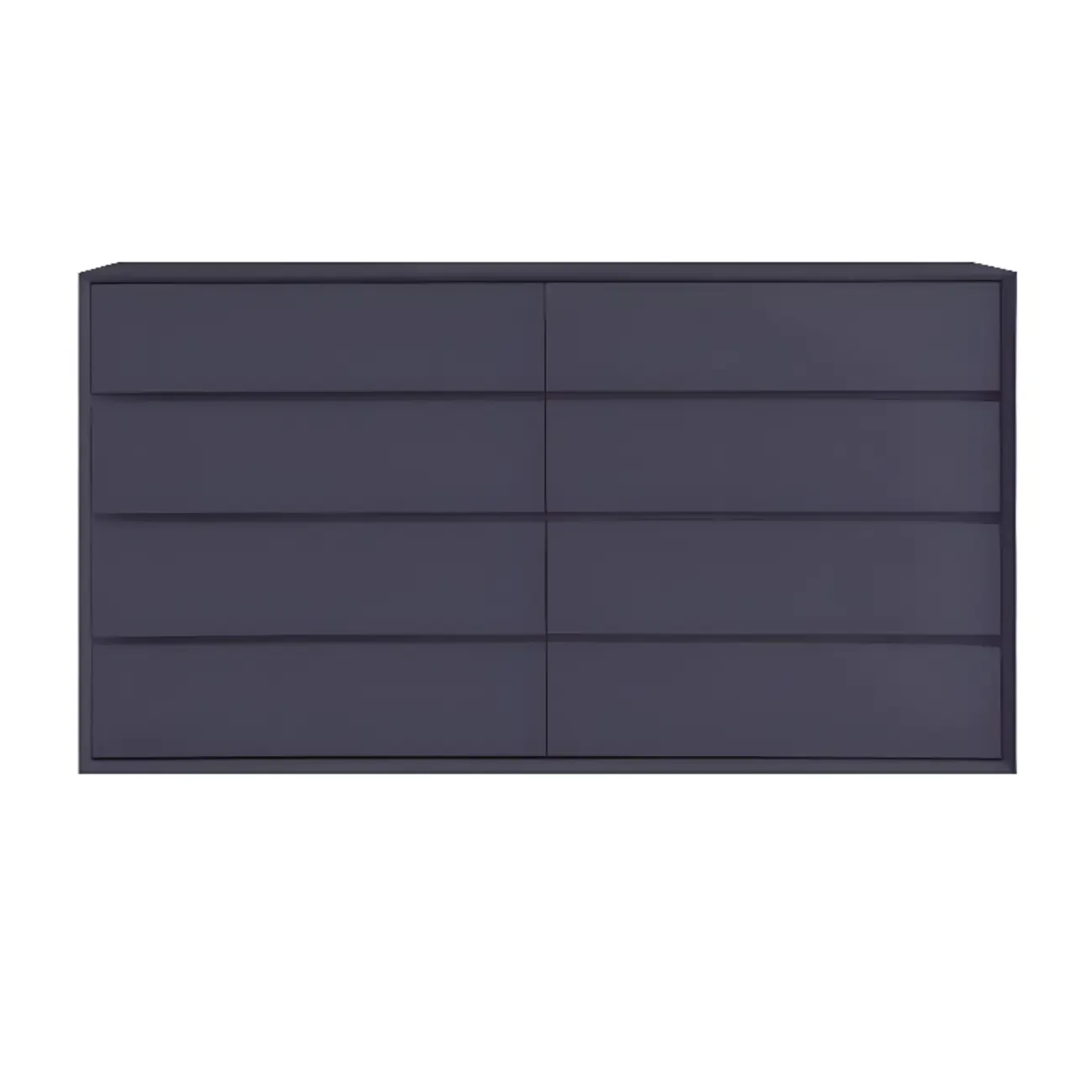Modern Wooden Cream Double Dresser with Storage Image - 7