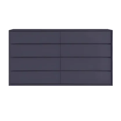 Modern Wooden Cream Double Dresser with Storage Image - 7