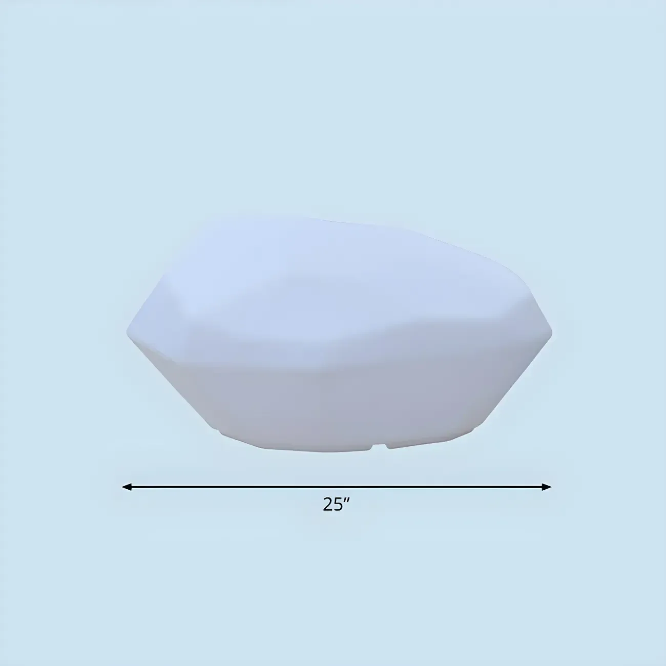 LED White Plastic Rock Ground Lighting for Outdoor Lawn Image - 2