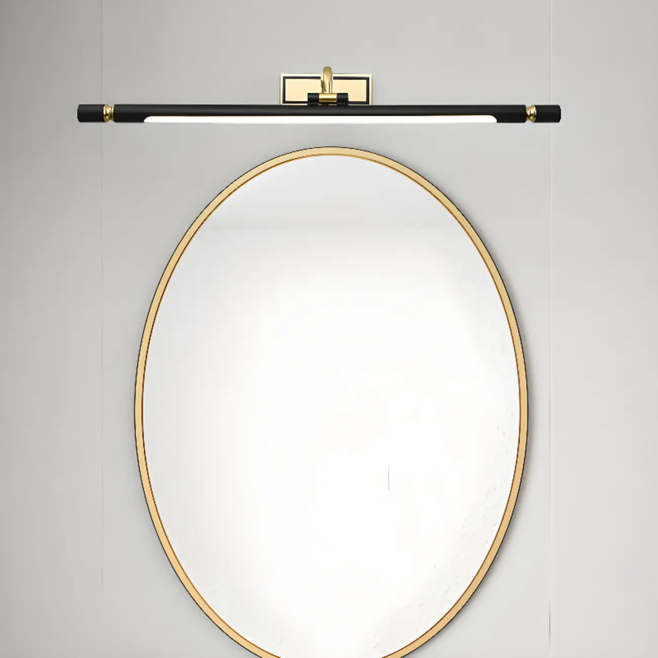 Modern linear LED Vanity Light Fixture with Black Lampshade Image - 5 | homeyfad