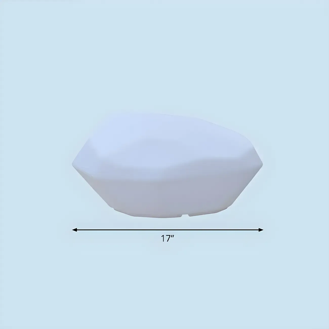 LED White Plastic Rock Ground Lighting for Outdoor Lawn Image - 3