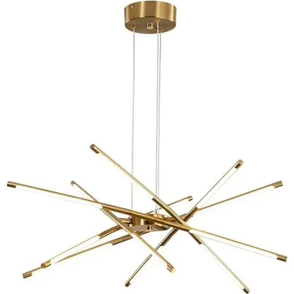 Linear Sputnik LED Chandelier with Adjustable Height Image - 5