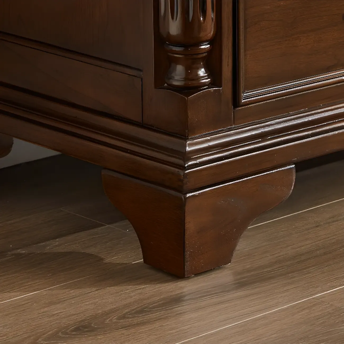 Traditional Brown Wood Dressers with 9-Drawers for Office Image - 7