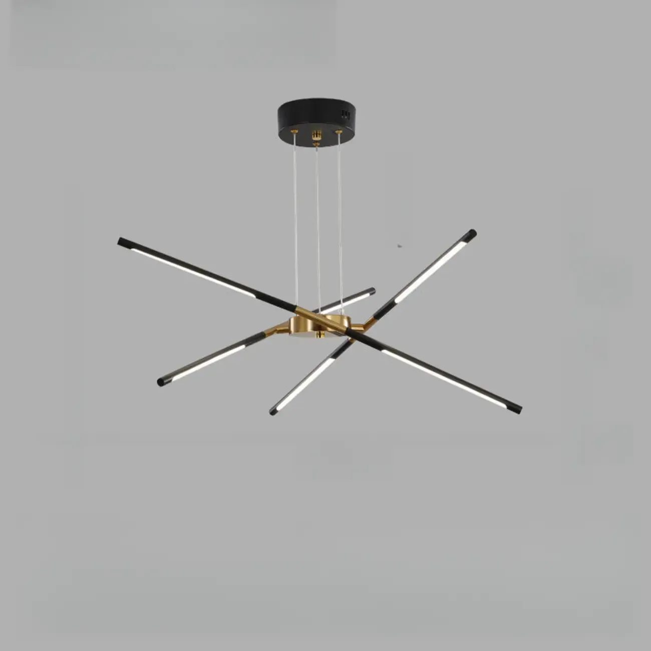 Linear Sputnik LED Chandelier with Adjustable Height Image - 6