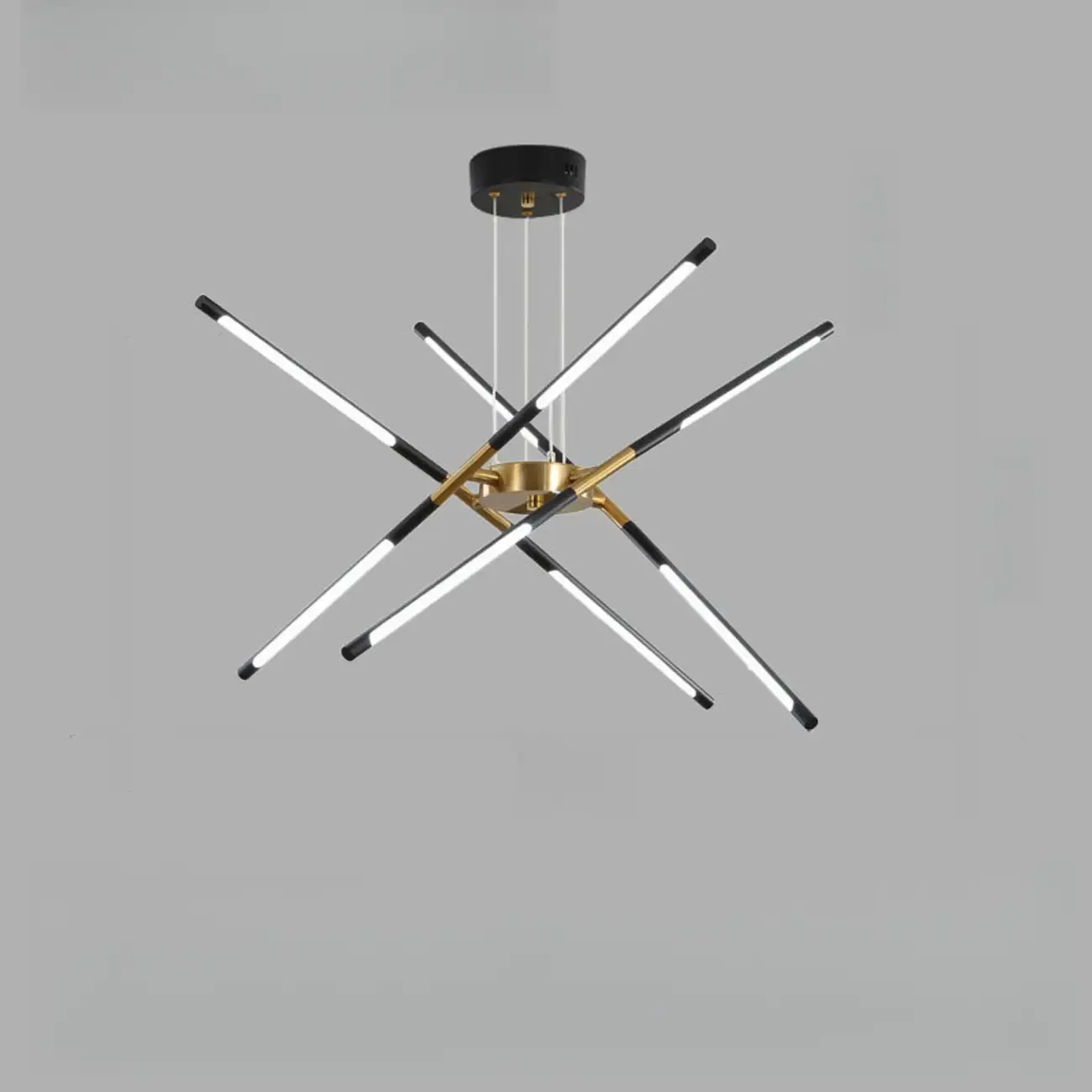 Linear Sputnik LED Chandelier with Adjustable Height Image - 7