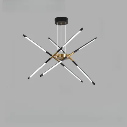 Linear Sputnik LED Chandelier with Adjustable Height Image - 7