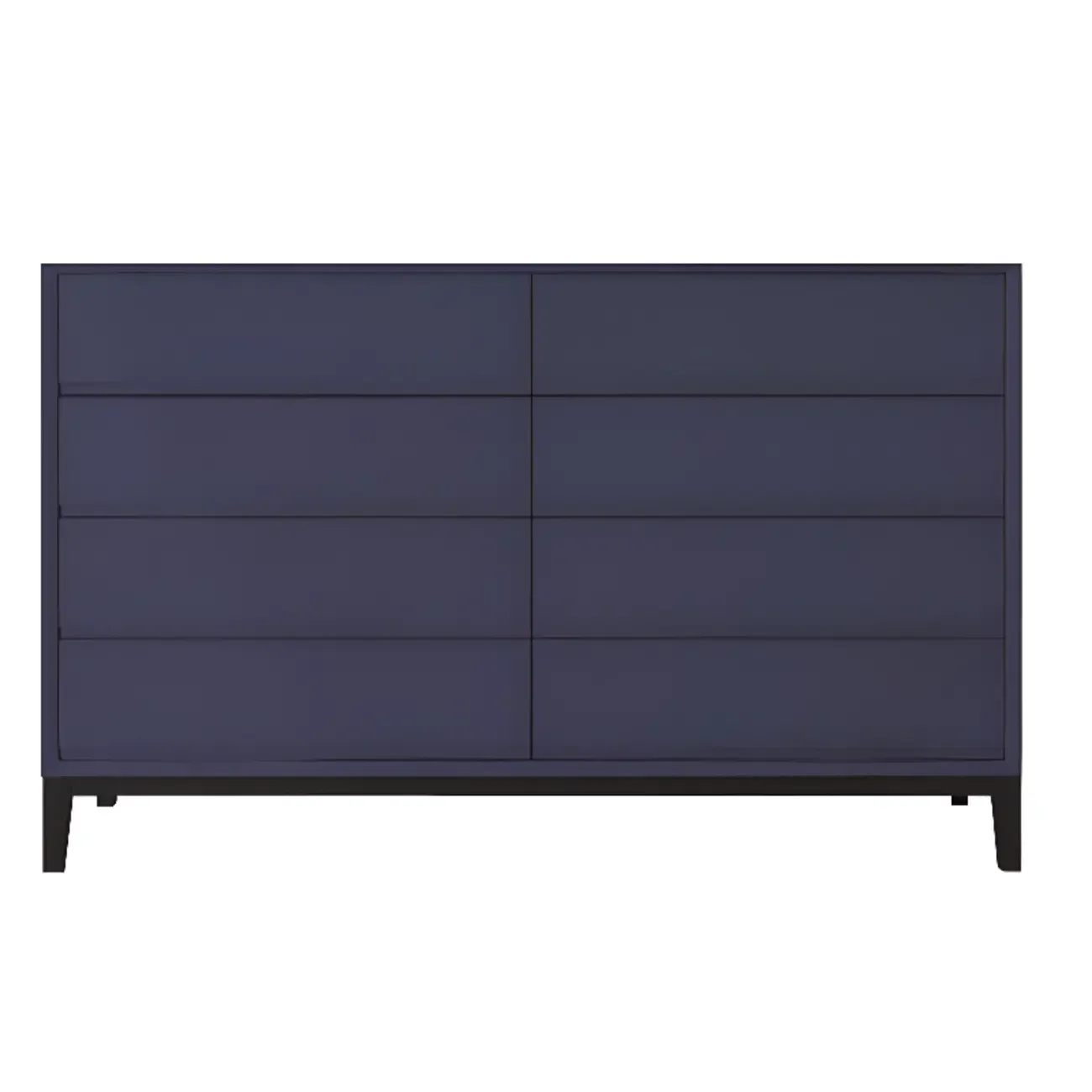 Modern Wooden Cream Double Dresser with Storage Image - 11