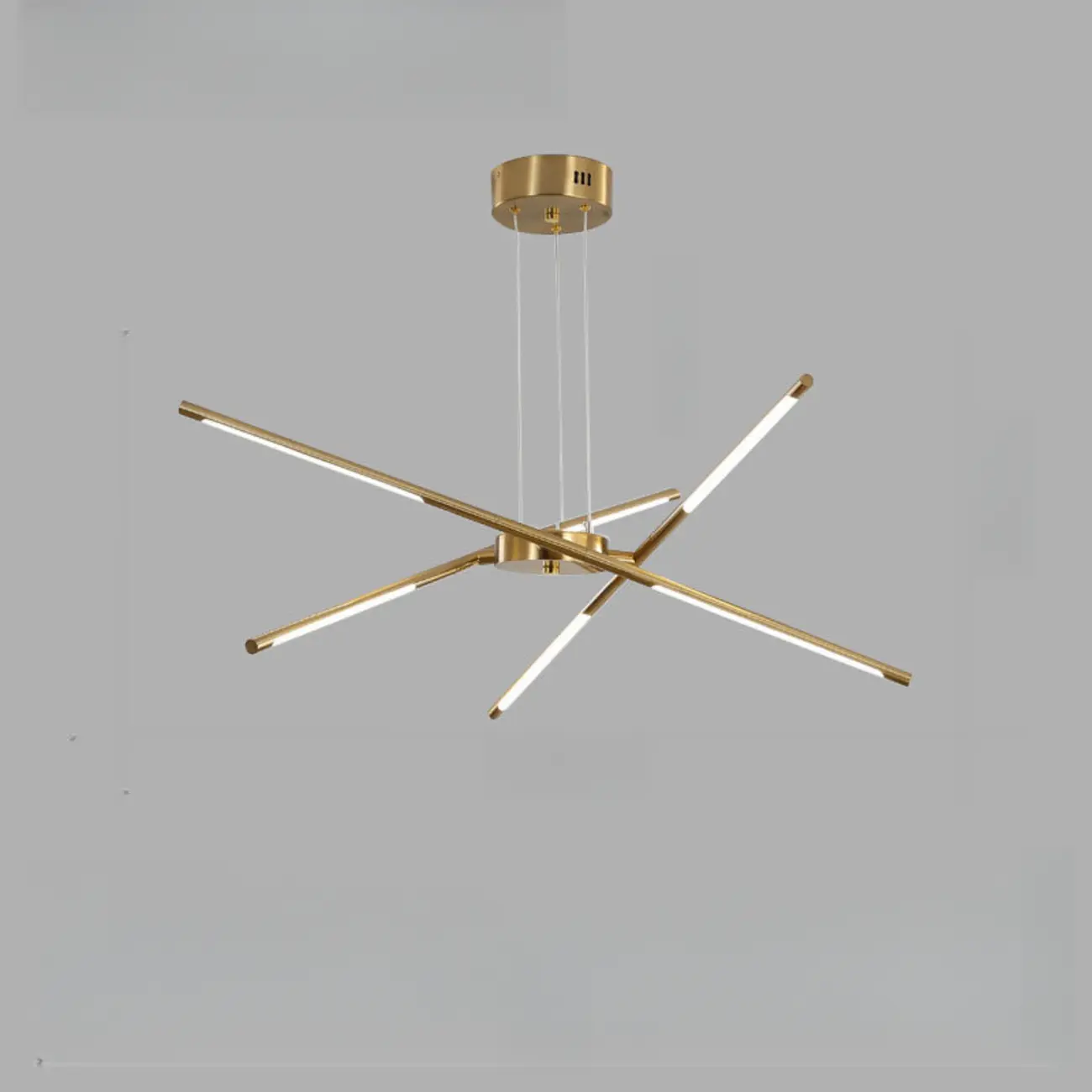 Linear Sputnik LED Chandelier with Adjustable Height Image - 9 | homeyfad