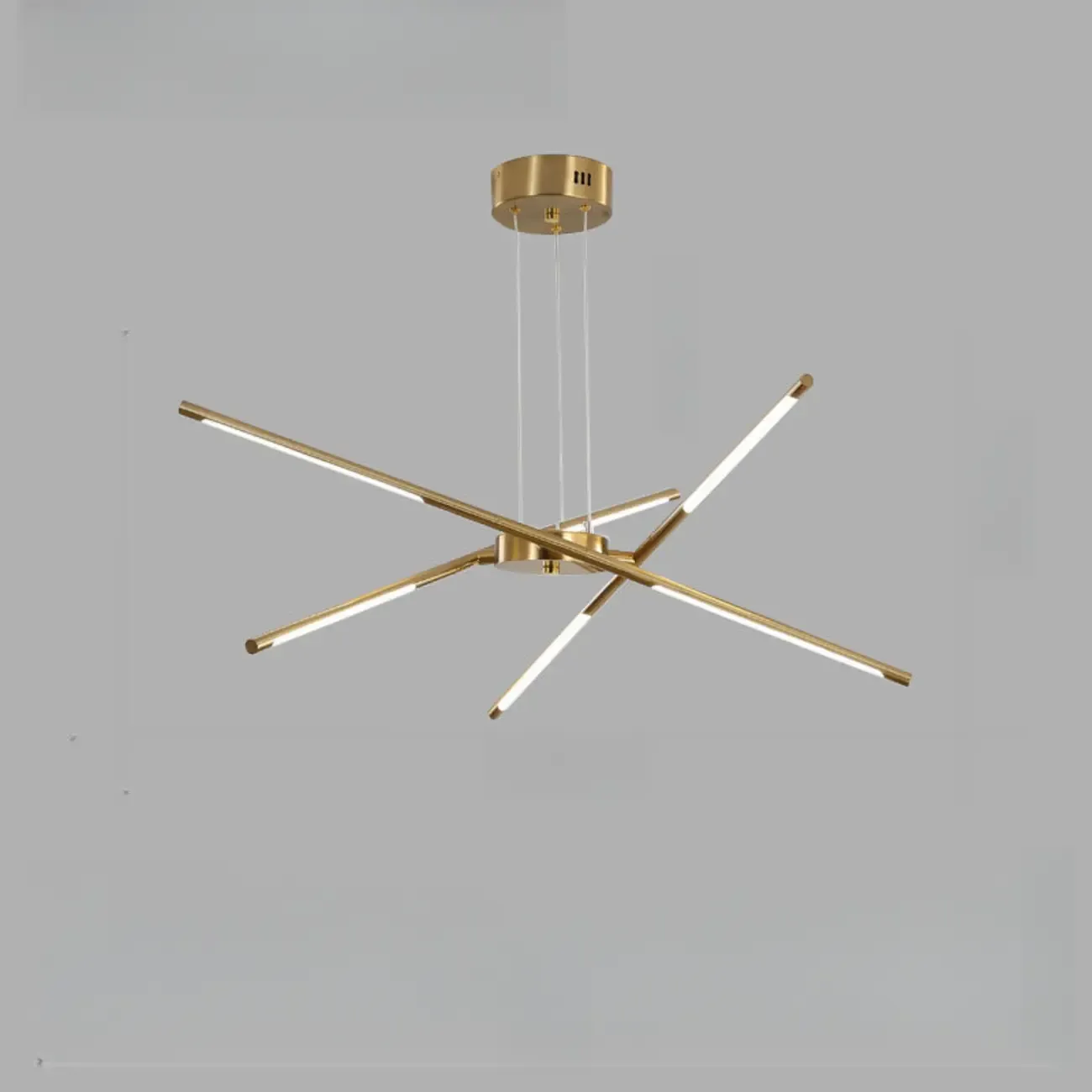 Linear Sputnik LED Chandelier with Adjustable Height Image - 9
