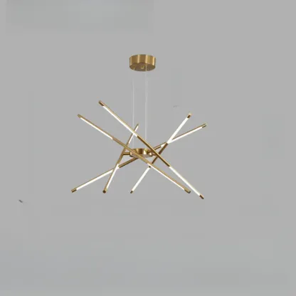 Linear Sputnik LED Chandelier with Adjustable Height Image - 10