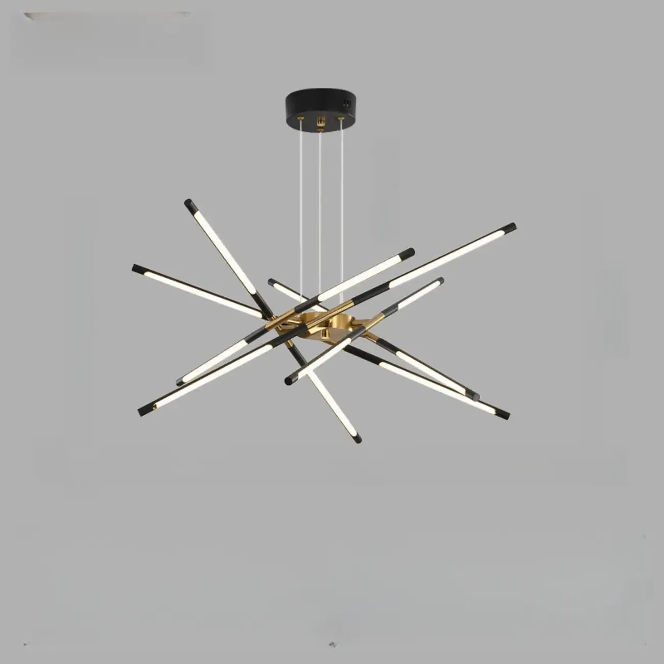 Linear Sputnik LED Chandelier with Adjustable Height Image - 11