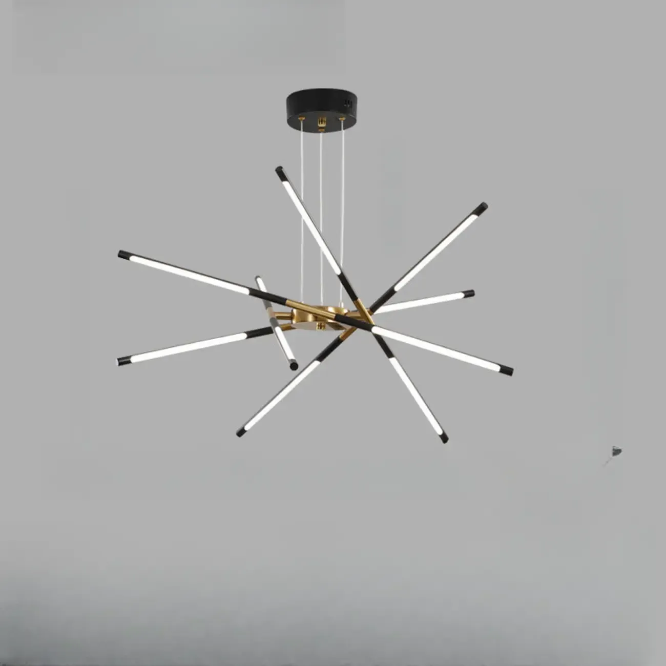Linear Sputnik LED Chandelier with Adjustable Height Image - 13
