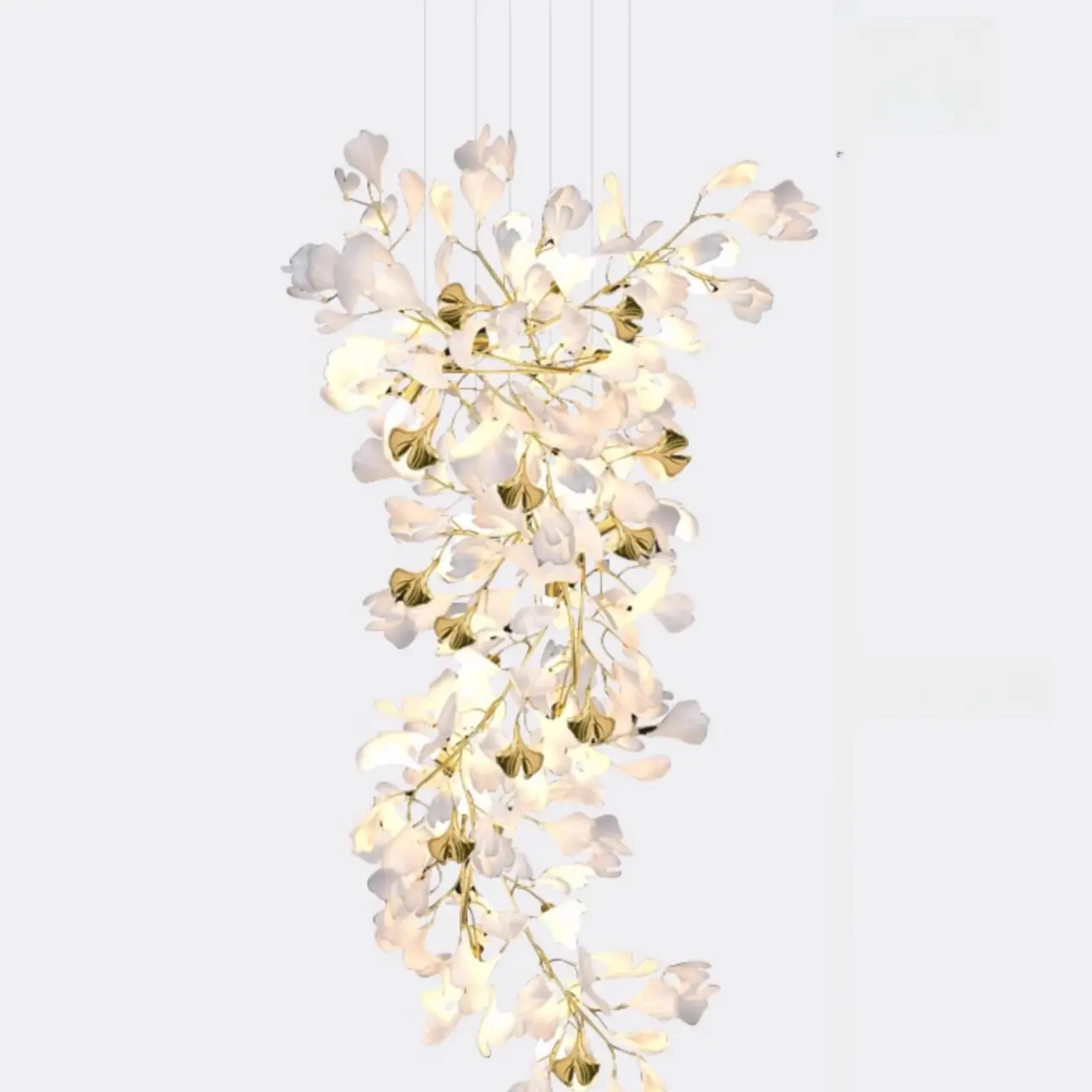 Luxury Adjustable Leaf  Chandelier for Open Spaces  Image - 10 | homeyfad