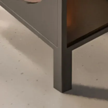 Classic Metal Glass Freestanding Display Cabinet for Dining Room Image - 14