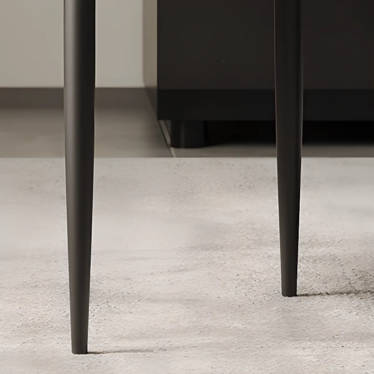 Modern Oval Back Faux Leather Armless Dining Chair Image - 14 | homeyfad