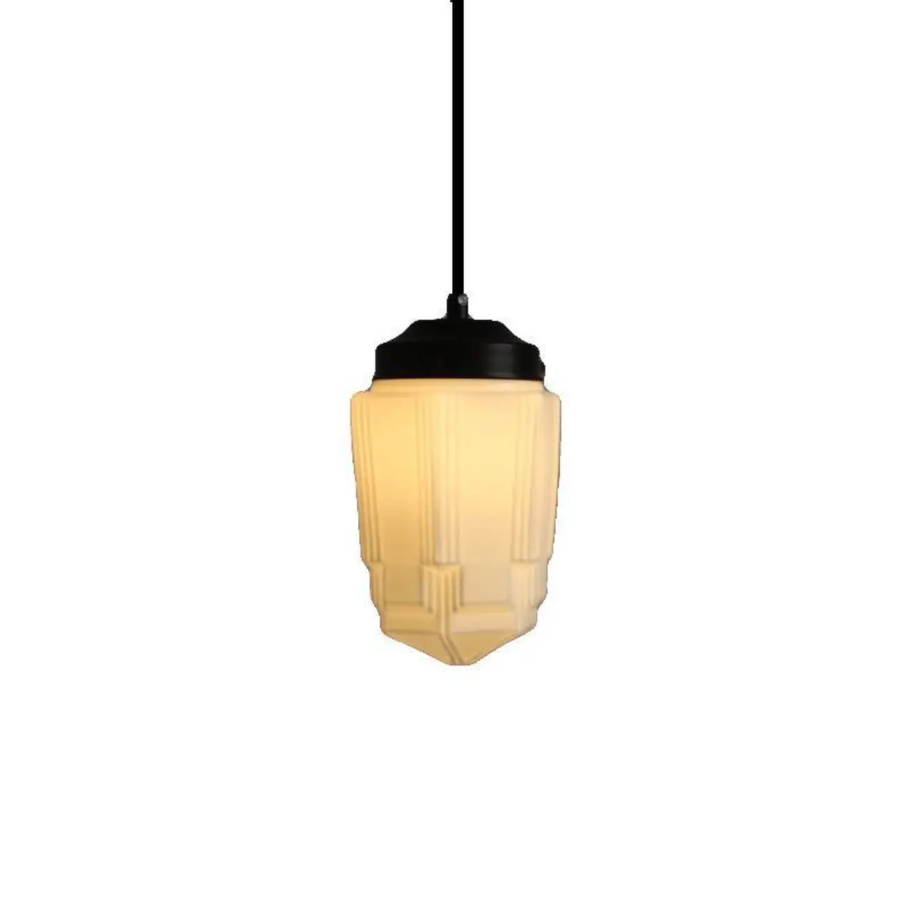 Modern Frosted Glass LED bedside pendant lamp in Hazelnut Tone Image - 2 | homeyfad