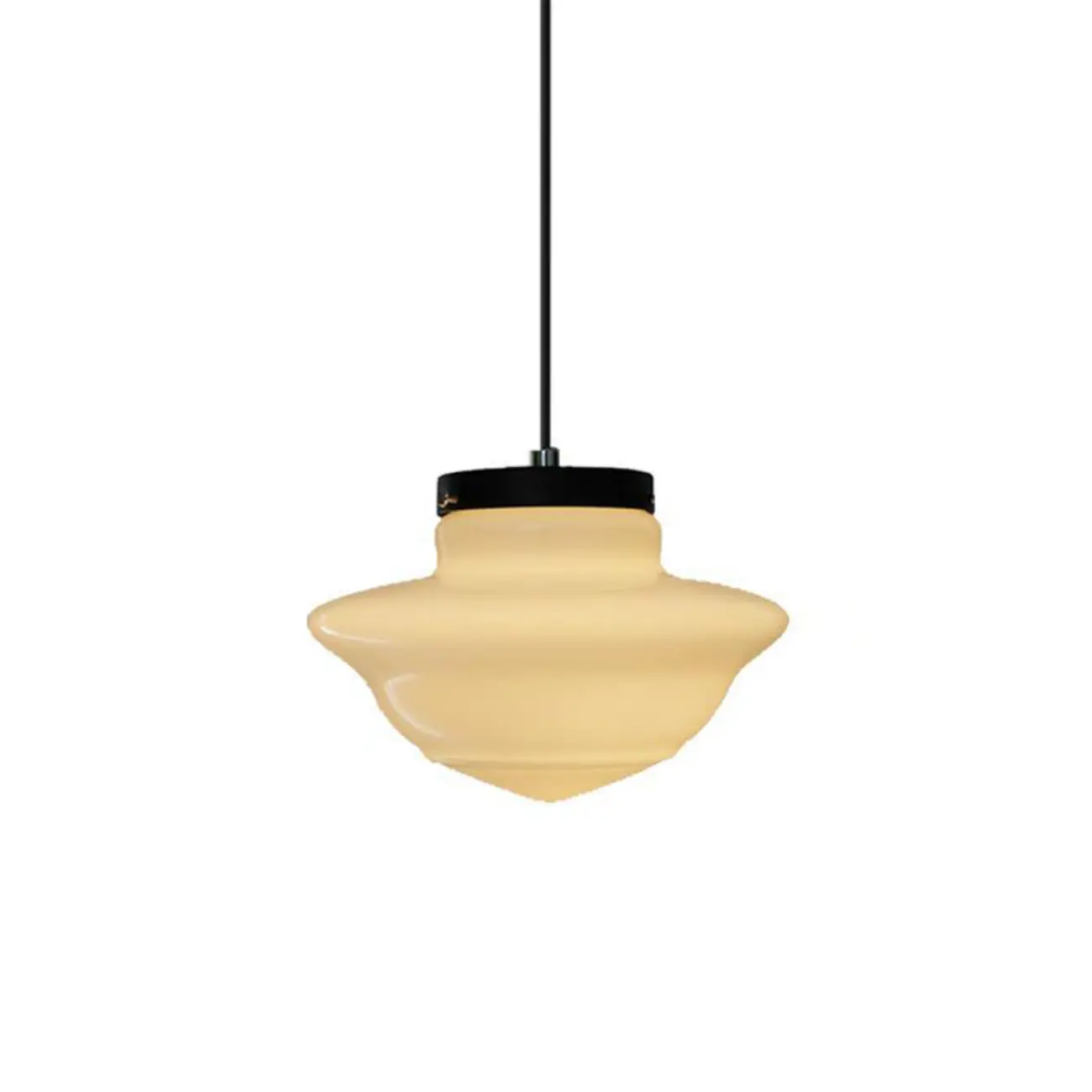 Modern Frosted Glass LED bedside pendant lamp in Hazelnut Tone Image - 5 | homeyfad