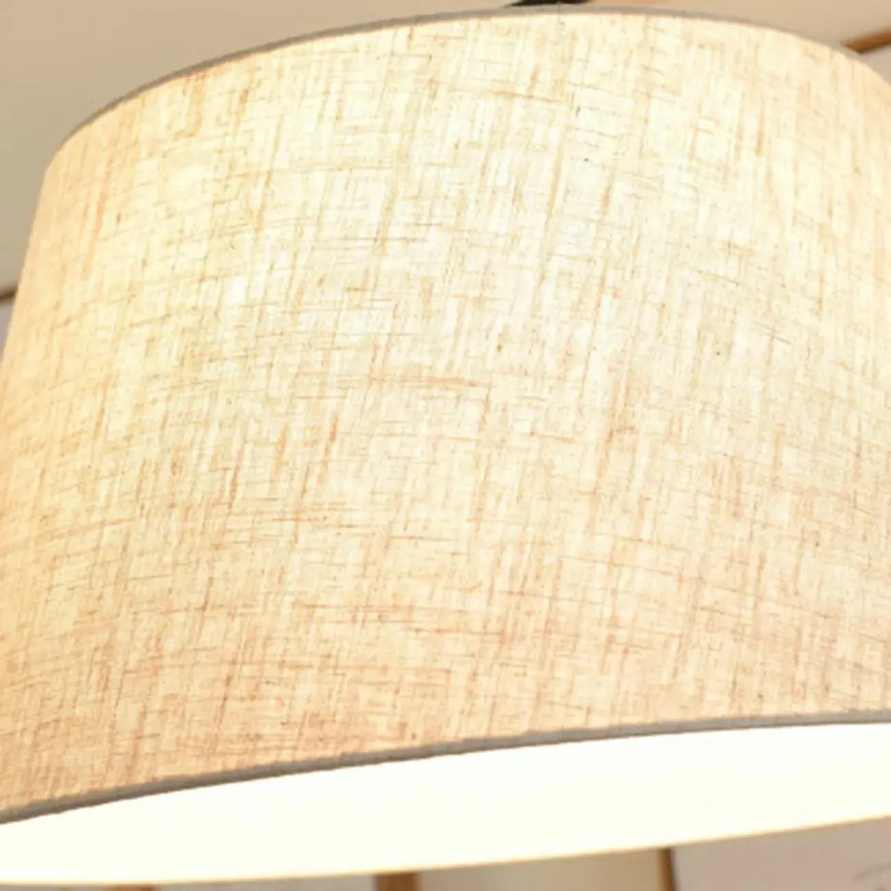 Elegant Arched Floor Lamp with White Fabric Shade for Decor Image - 10