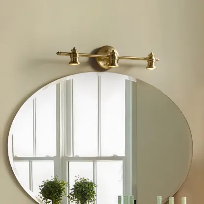 3-Light Vintage Bathroom Vanity Light Fixture Over Mirror Image - 4