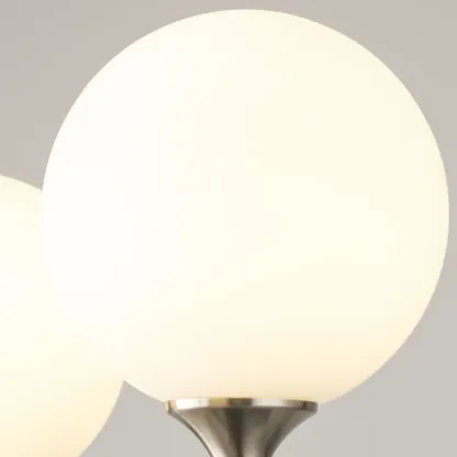 Vintage Black LED Chandelier with Metal and Glass Design Image - 12