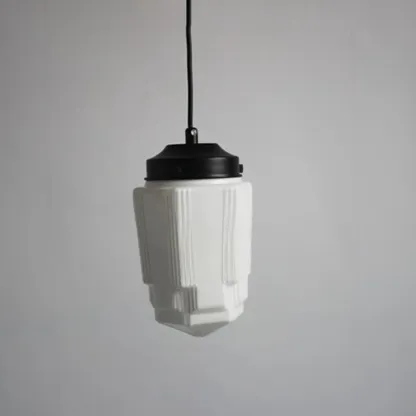 Modern Frosted Glass LED bedside pendant lamp in Hazelnut Tone Image - 10