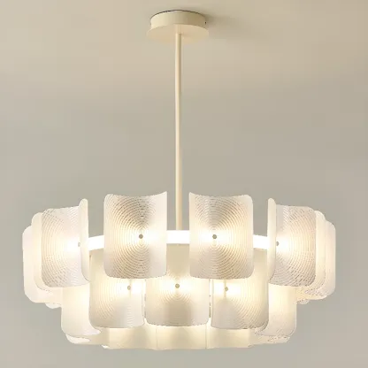 Modern LED Fingerprint Chandelier with Third-Gear Dimming  Image - 8