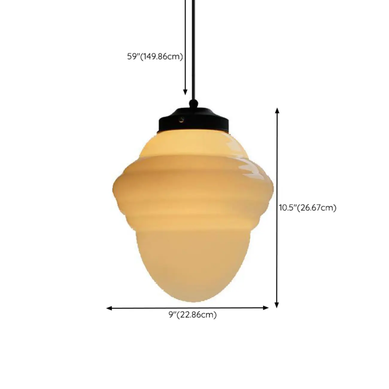 Modern Frosted Glass LED bedside pendant lamp in Hazelnut Tone Image - 16 | homeyfad