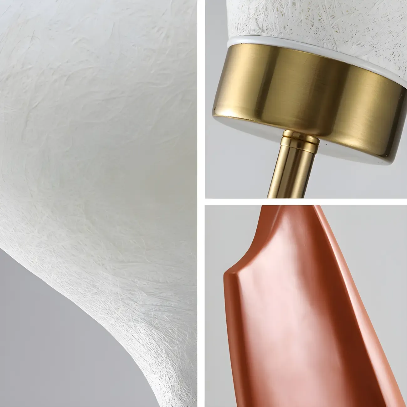 Designer White Glass Globe Floor Lamp with Unique Mountain Shape Image - 6