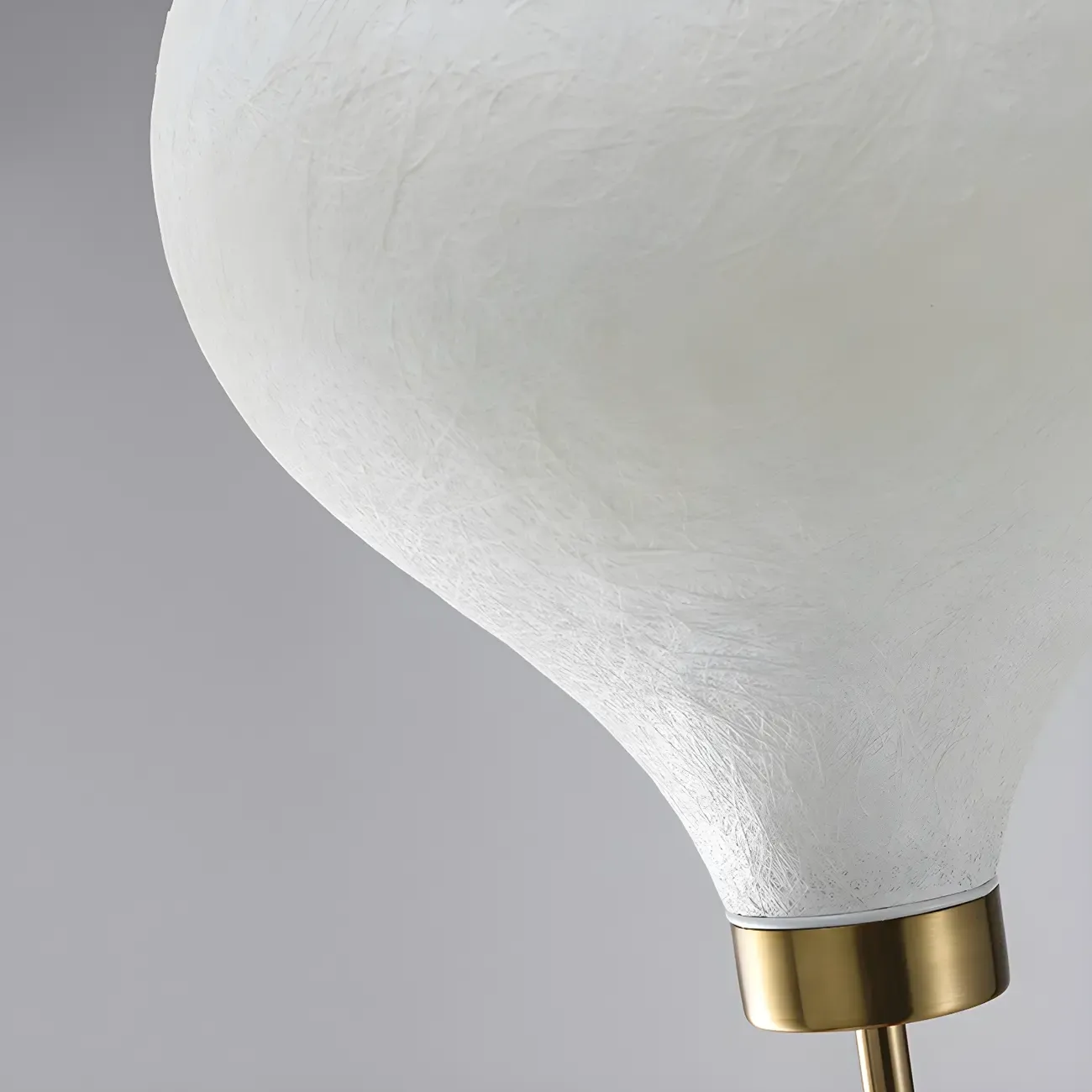 Designer White Glass Globe Floor Lamp with Unique Mountain Shape Image - 7