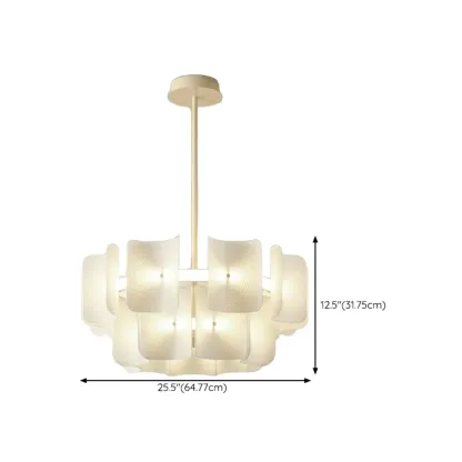 Modern LED Fingerprint Chandelier with Third-Gear Dimming  #size