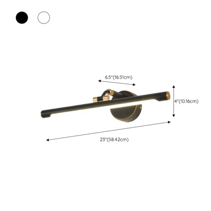 Vintage Black Cylinder LED Vanity Light for Bathroom  Image - 13