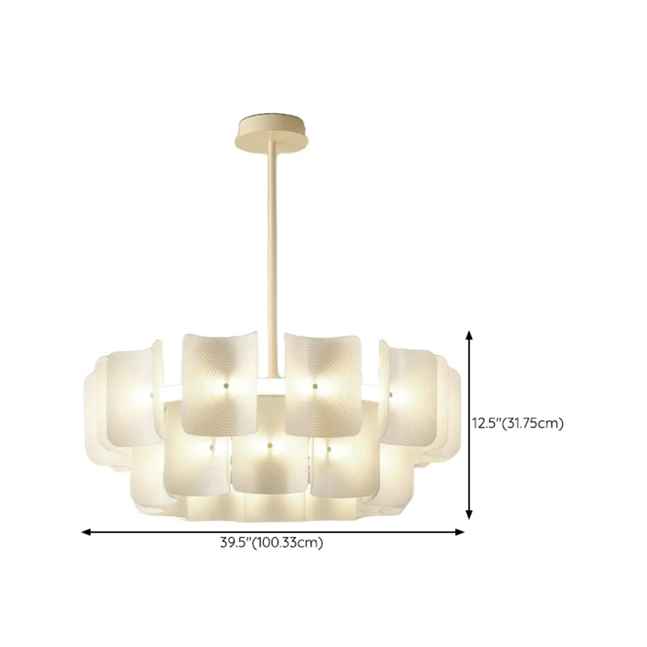 Modern LED Fingerprint Chandelier with Third-Gear Dimming  Image - 16