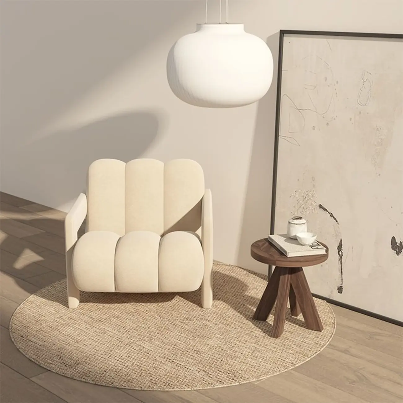 Velvet/Sherpa Reclining Lounge Chair for Living Room Image - 3 | homeyfad