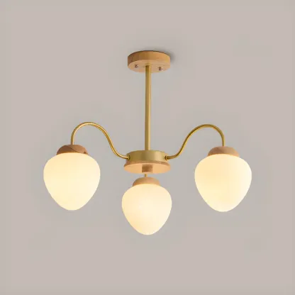 3/5/8-Light Modern Globe Ceiling Chandelier with Glass Shades Image - 6