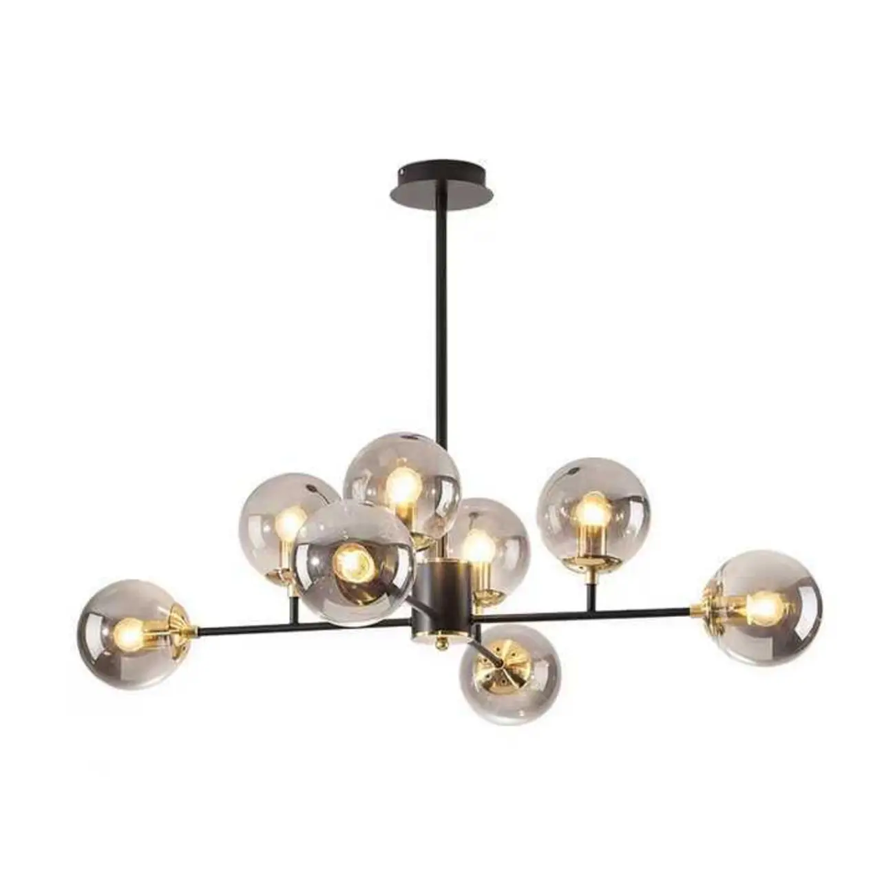 Modern Glass Globe Chandelier for Living Room Decor Image - 9 | homeyfad