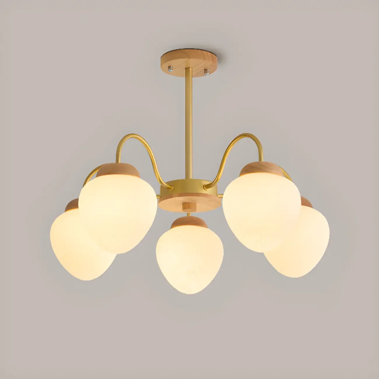 3/5/8-Light Modern Globe Ceiling Chandelier with Glass Shades Image - 7