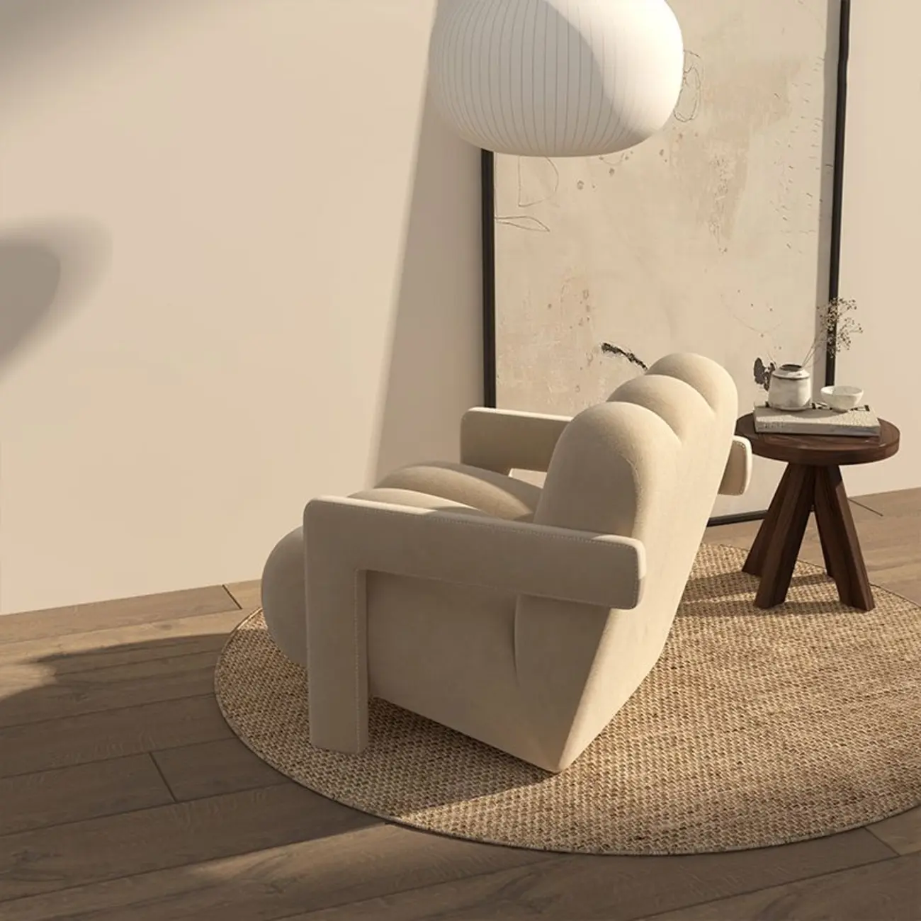 Velvet/Sherpa Reclining Lounge Chair for Living Room Image - 6 | homeyfad