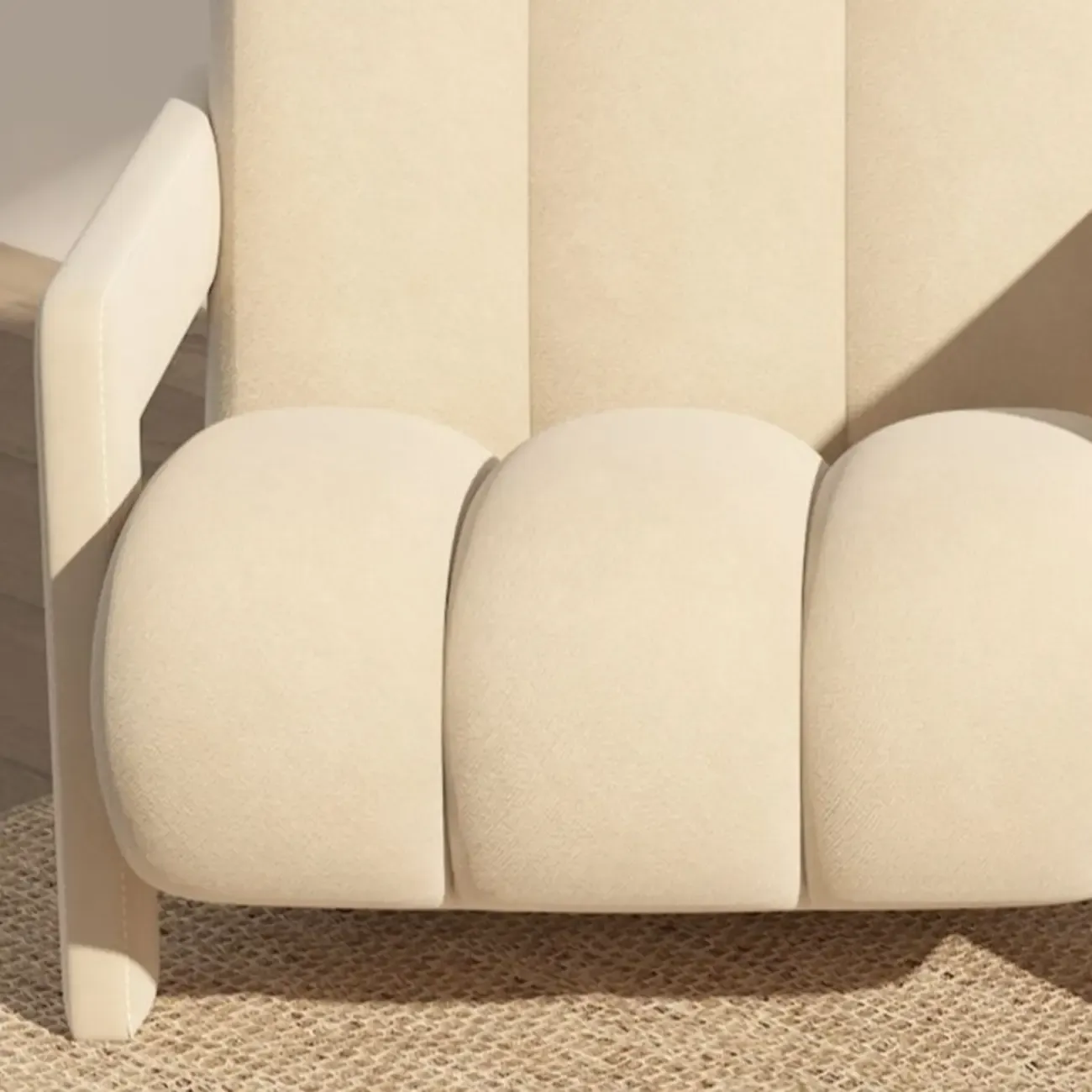 Velvet/Sherpa Reclining Lounge Chair for Living Room Image - 7